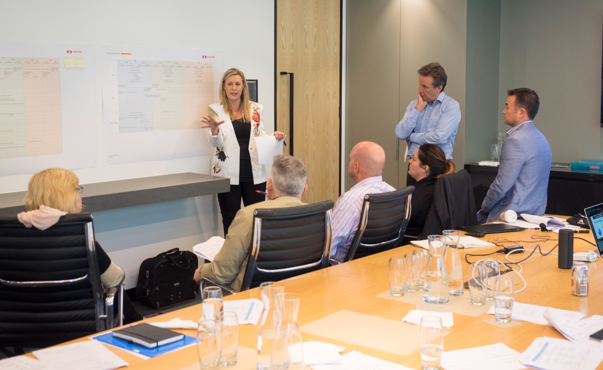 Salmat executives working together around large Fundamental Grid plans